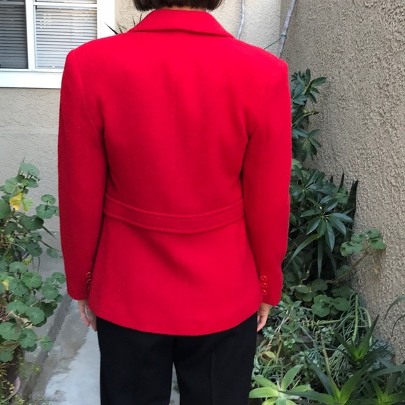 Vintage red Vertigo wool jacket - Picture 4 of 8